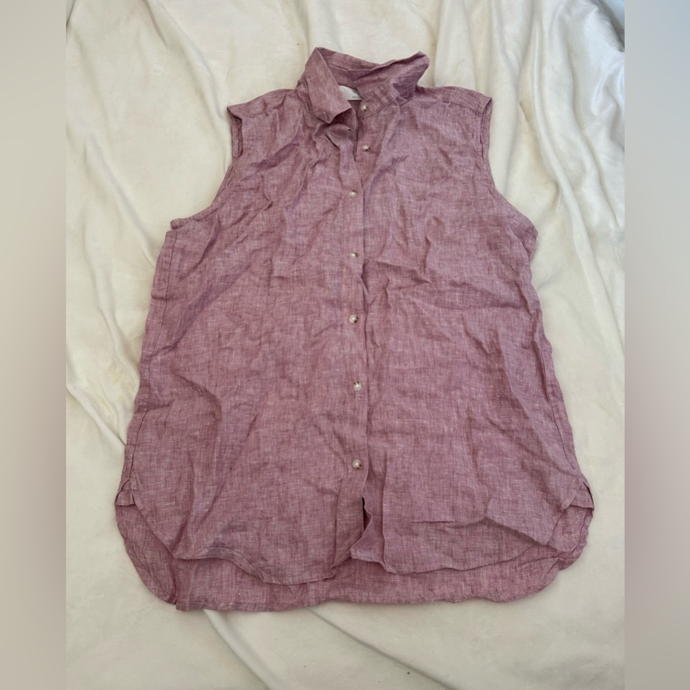 Uniqlo linen tank Size M